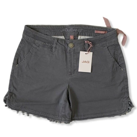 JAG Women's CADET Gray Streak Relaxed Fit Chino Short - Picture 4 of 11